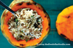Squash Stuffed with Spicy Beef